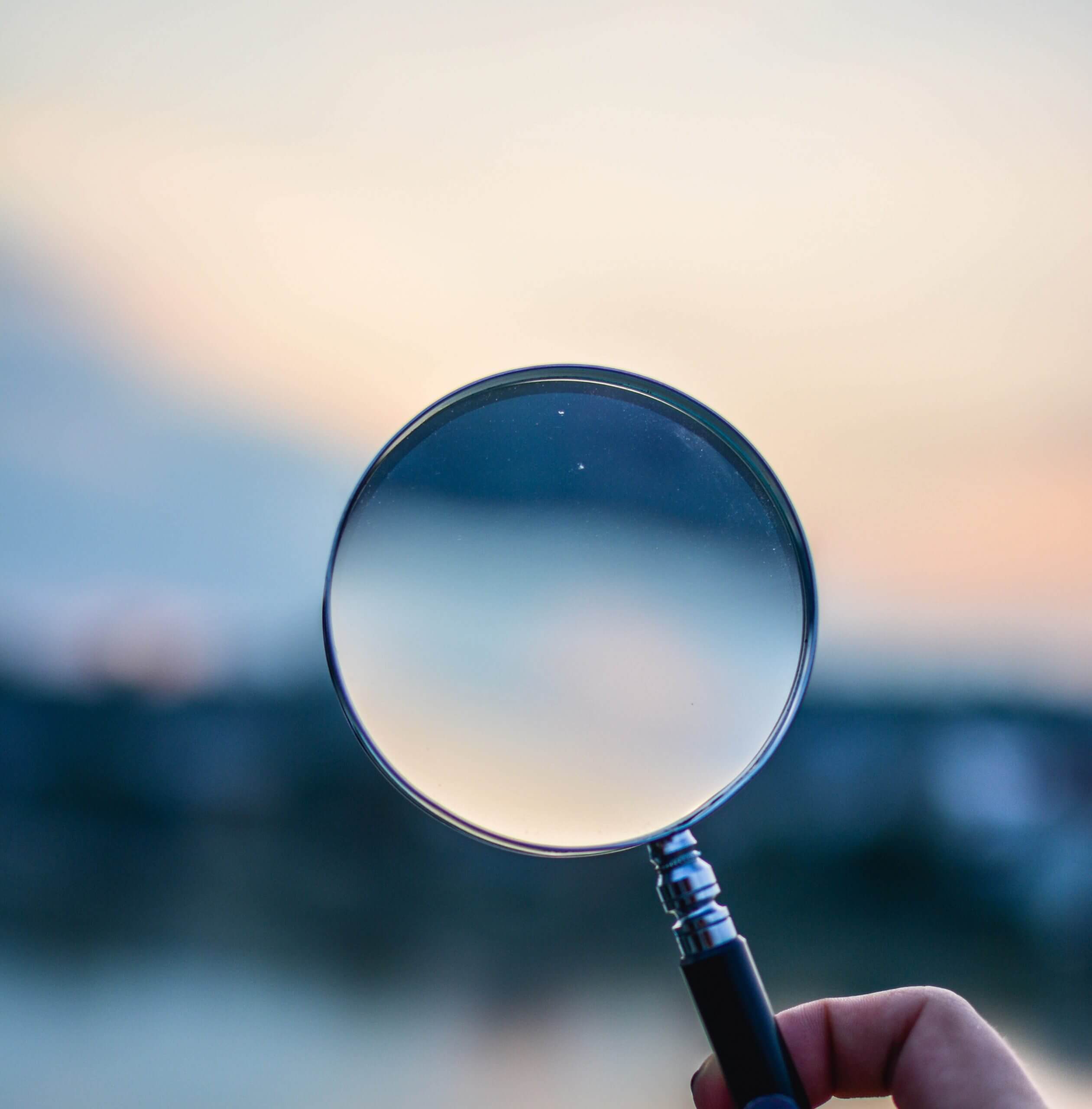 zoom sur une grande loupe